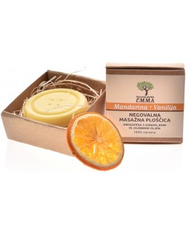 Masažna ploščica MANDARINA - VANILIJA