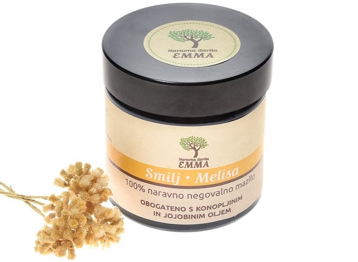 Naravno negovalno mazilo SMILJ - MELISA 