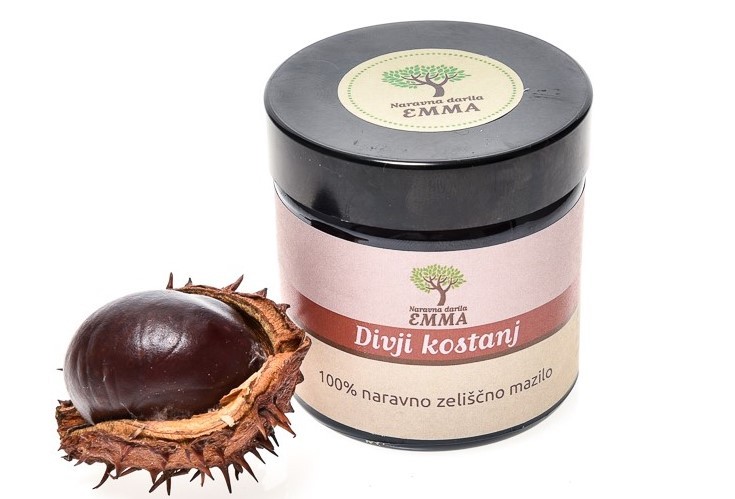 Naravno zeliščno mazilo DIVJI KOSTANJ
