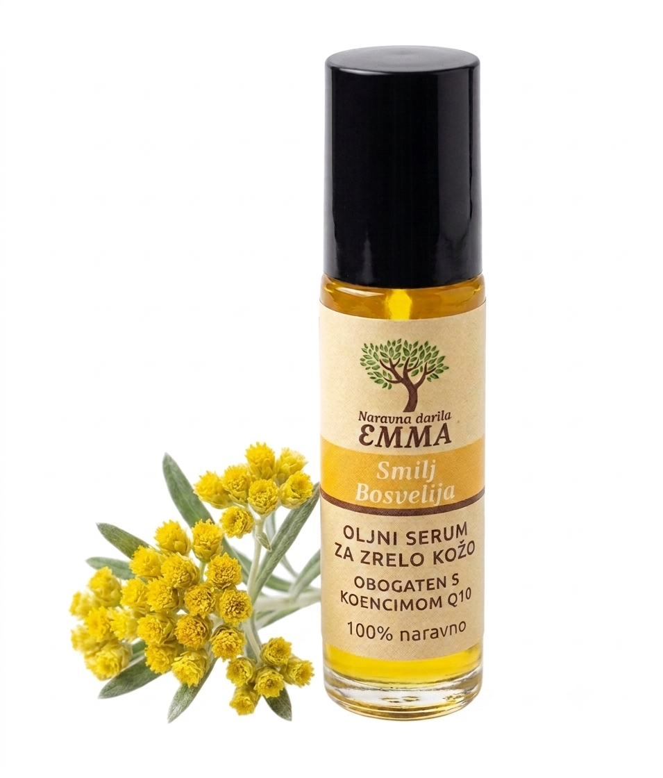 Oljni serum za zrelo kožo SMILJ (IMMORTELLE) - KADILNA BOSVELIJA